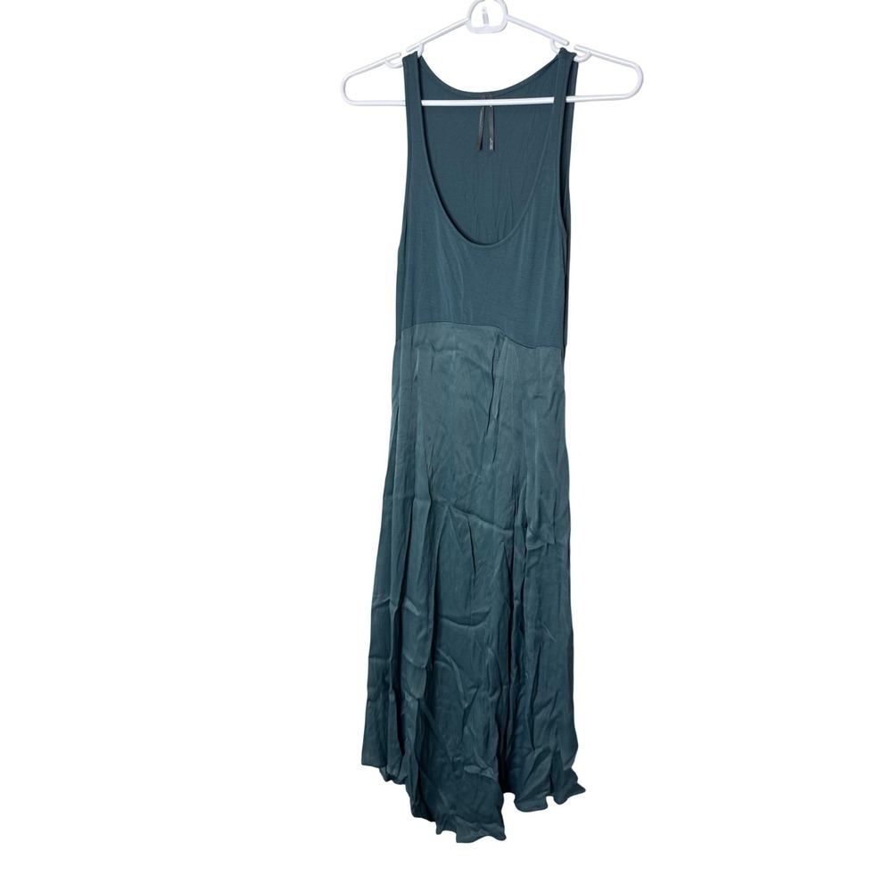Anthropologie Dress Womens XS Blue Tank Maxi Scoop‎ Neck Jersey Summer Casual